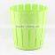 Plastic Wood Line Basket Trash Can Dustbin Trash Bin