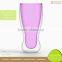 Unique Shaped Pink Color Drinking Glass