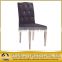 simple design botton decoration stainless stee dining chair
