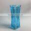 Wholesale vertical stripes multicolor glass vase/glassware