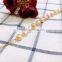 14k gold 4-5 mm pink baroque freshwater pearl bracelet
