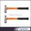 Tangshan hand tools ball peen hammer with wood & fiberglass handles