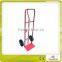 Heavy Duty Steel Hand pallet truck with two wheel in red blue balck color HT1805