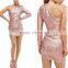 New Fashion Design Hot Sale One Shoulder Elegant Maxi Gold Sequin Mini Dresses Cocktail Dress