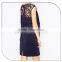 Navy color crochet tops evening dresses for pregnant women