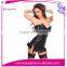 Hot Sexy Black Leather Waist Training Waist Trainer Dress