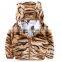 Wholesale children's clothing coral fleece coat cute leopard print boys winter outfit