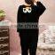 flannel cartoon adult animal jumpsuit animal pajamas jumpsuit penguin design