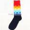 Men's British gradient cotton in tube polyester socks cheap high quality socks wholesale