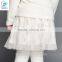 2017 Spring Kids Fleece Lining Pantskirt Mesh And Pleated Skirt With Leggings Girls Faux Twinset Skirt With Rose Pattern