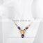 Fashion plating rose gold pendant necklace