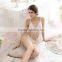Fashion two pieces hot transparent lingeries women underwear with tassel