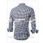 2015  hottest sale plaid pattern long sleeve indian fashion shirt for men