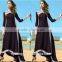 lace muslim dress/qiaoshuf muslim islamic lace fashionable abaya kaftan dresses/fancy dl islamic muslim dress
