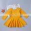 B22617A Europe children cotton pleated Princess Dress