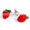 Novelty cufflinks red Strawberry fruit cufflinks