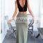 Simple Solid Color Long Fitted Maxi Skirt Wholesale