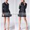 nuevos productos 2017 delicate fashion long design twill fabric ladies trench duffle coat woman