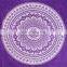 Indian Handmade Ombre Mandala Tapestry Bohemian Bedspread Dorm Decor 95"X85" Inch Purple Wall Hanging Hippie