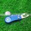 China Factory wholesale magnetic golf switchblade divot repair tools / pitch forks