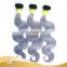 New 7A Brazilian Vrigin Remy Ombre Human gray Hair Bundle Two Tone colors Curly Hair Weave Weft Unprocessed Hair