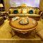 Wholesale luxury furnitures house living room couch leather wood carving sofa