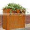 Garden plant protection corten steel planters large flower pots wholesale
