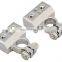1/0 I 2 I 4 I 8 Gauge AWG Car Battery Terminal Chrome Positive & Negative Set