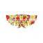 Girl Cheetah Sunflower Bell Sleeve Off Shoulder Blouse Front Tie Knot Shirt Fancy Girls  Blouse