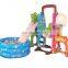 Kindergarten Plastic Swings Equipment With Ball Pool and Slide