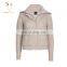 Jacket Style Full Zip Cable Kint Cashmere Sweater Cardigan
