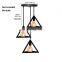 Retro Black Hanging Lighting E27 Iron Industrial Vintage Pendant Lamp