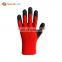Sunnyhope winter thermal terry brushed warm lining latex coated safety work gloves