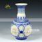 Qing Antique Chinese Hand Hollowed Blue And White Ceramic Flower Vases