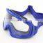 Blue frame transparent lens anti fog anti slip cross country customized motorbike goggles