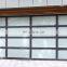 Aluminum Alloy Frosted Glass Modern New Black Sectional Panel Garage Door