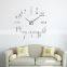 modern design 3d diy mirror frameless wall sticker clock decor