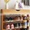 Деревянный стеллаж для обуви на 5 уровней, шкаф для хранения обуви