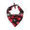 Hot sale sublimation colorful cheap soft pattern printed cotton collar bandana collar dog for pet