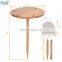 Outdoor Wine Picnic Table for Camping Beach Dining Use Low Portable Table, Bamboo with Cutlery Set