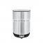 New popular modern 5L kitchen dustbin wholesale stainless steel dustbin round pedal trash bin