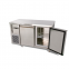 Stainless Steel Refrigeration Equipment Double Door Fresh-Keeping Refrigerator Cold Freezer Under Counter Chiller
