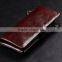 Top oil wax cowhide leather car key case key holder for men Multi-functional wallet with wristlet
