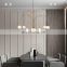Europe Modern Contracted Glass Chandelier Nordic Creative Bedroom Living Room Dining Room Pendant Light