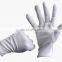 7G Natural White poly cotton Brown PVC Polka Dotted Cheap Gloves