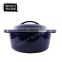Buy direct from China factory Trionfo cast iron cookware Blue enameled casserole