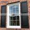 American Style Aluminum Double Hung Window Sash Vertical Sliding Window With Grill Design