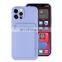 New Soft Silicone Card Case TPU Silicone Phone Case Colorful Card Portable Mobile Phone Case for IPhone 14 /13ProMax