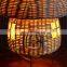 Hot Sale Rattan Mushroom Table Lamp, Wicker Small Colorful Lampshade Decorative Kid's Room High quality