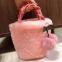 009 Autumn new lovely cherry girl plush handbag Female plush autumn/Winter shoulder crossbody bag fashion small bag